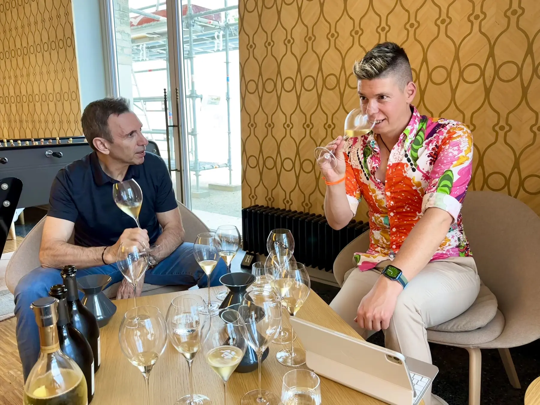 Frédéric Panaïotis, cellar master, Champagne Ruinart, with Mate Hajdu, 2024