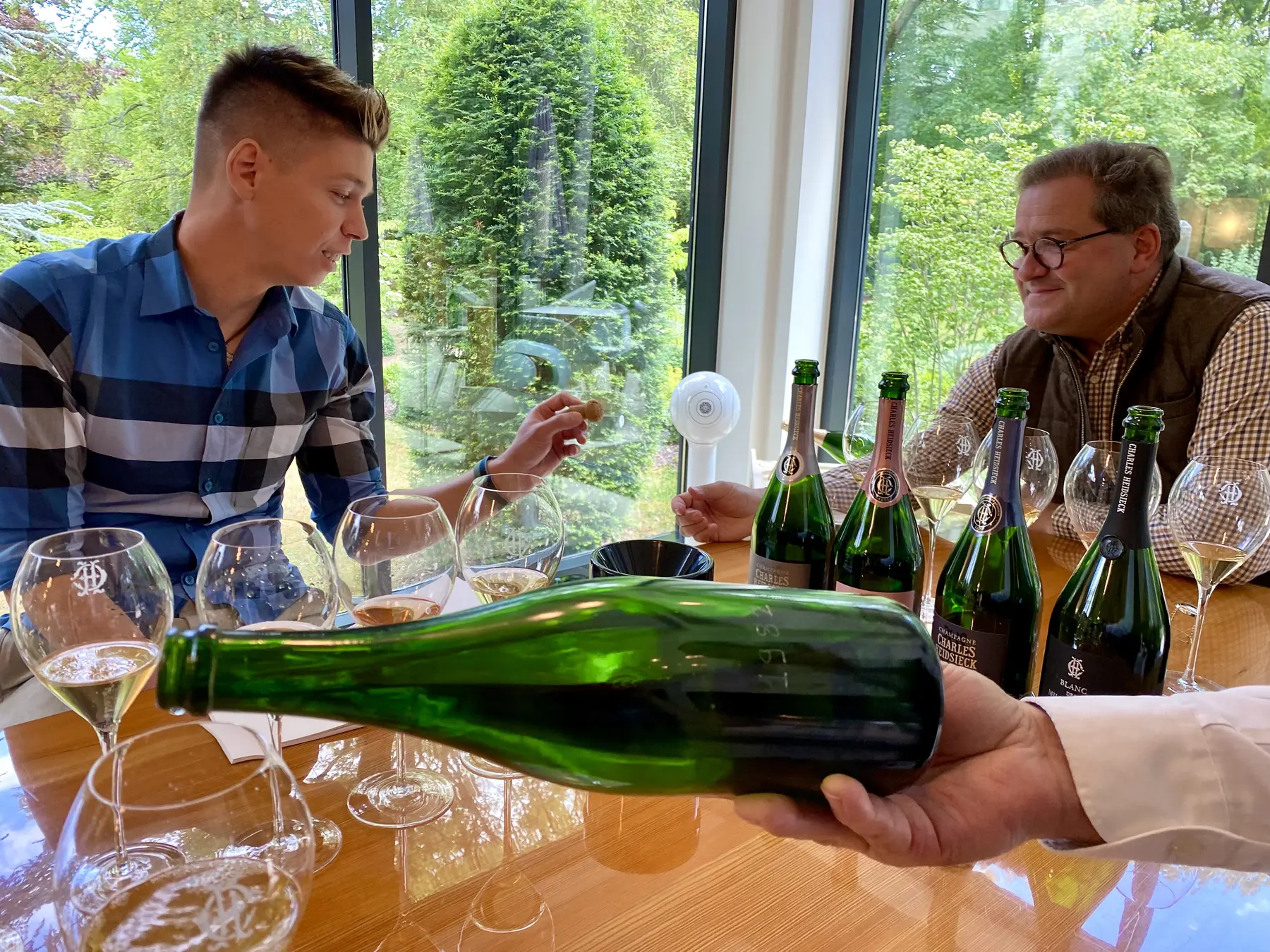 Cyril Brun, cellar master, Champagne Charles Heidsieck, with Mate Hajdu, 2022