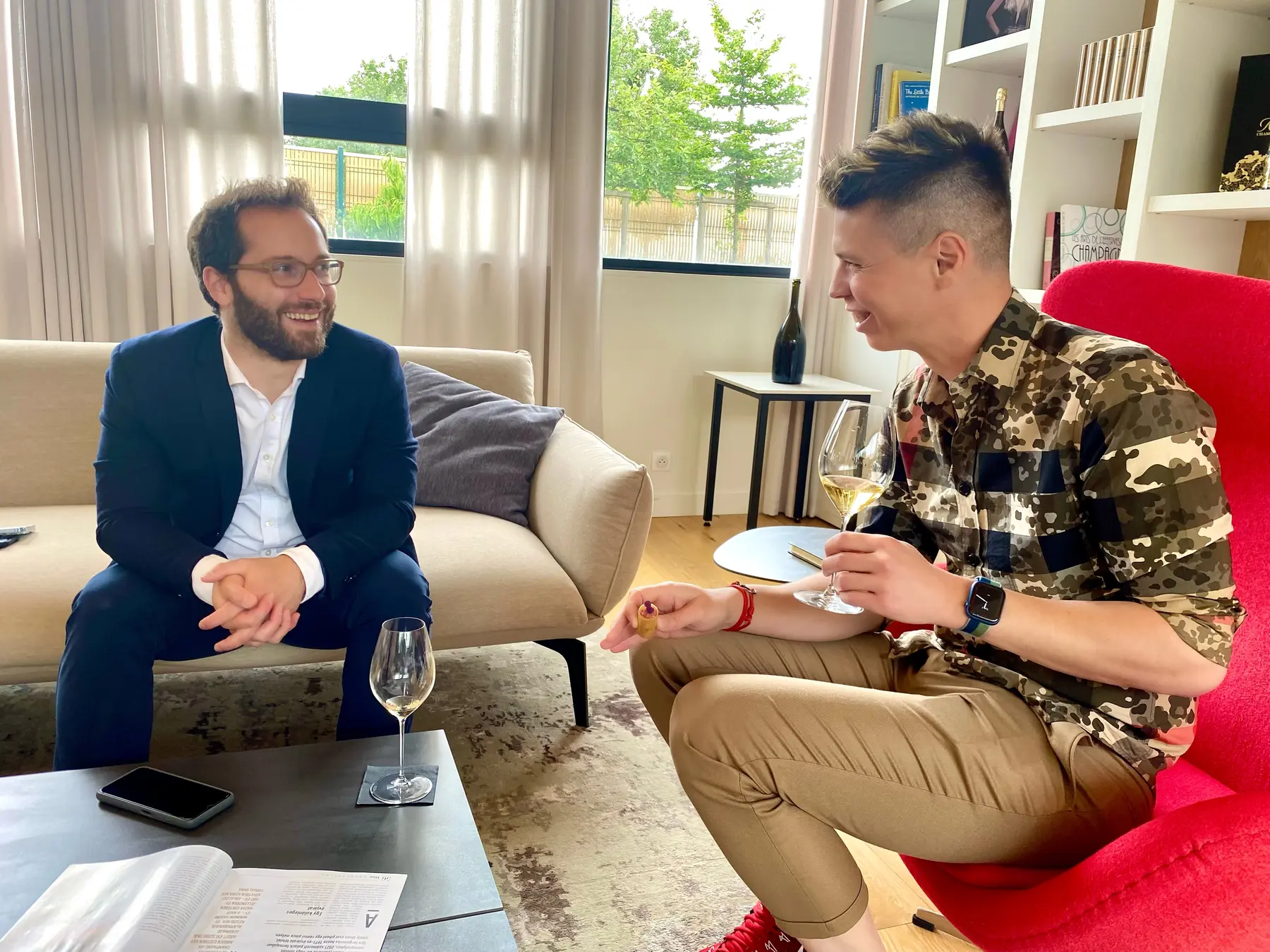 Émilien Boutillat, cellar master, Champagne Piper-Heidsieck, with Mate Hajdu, 2023