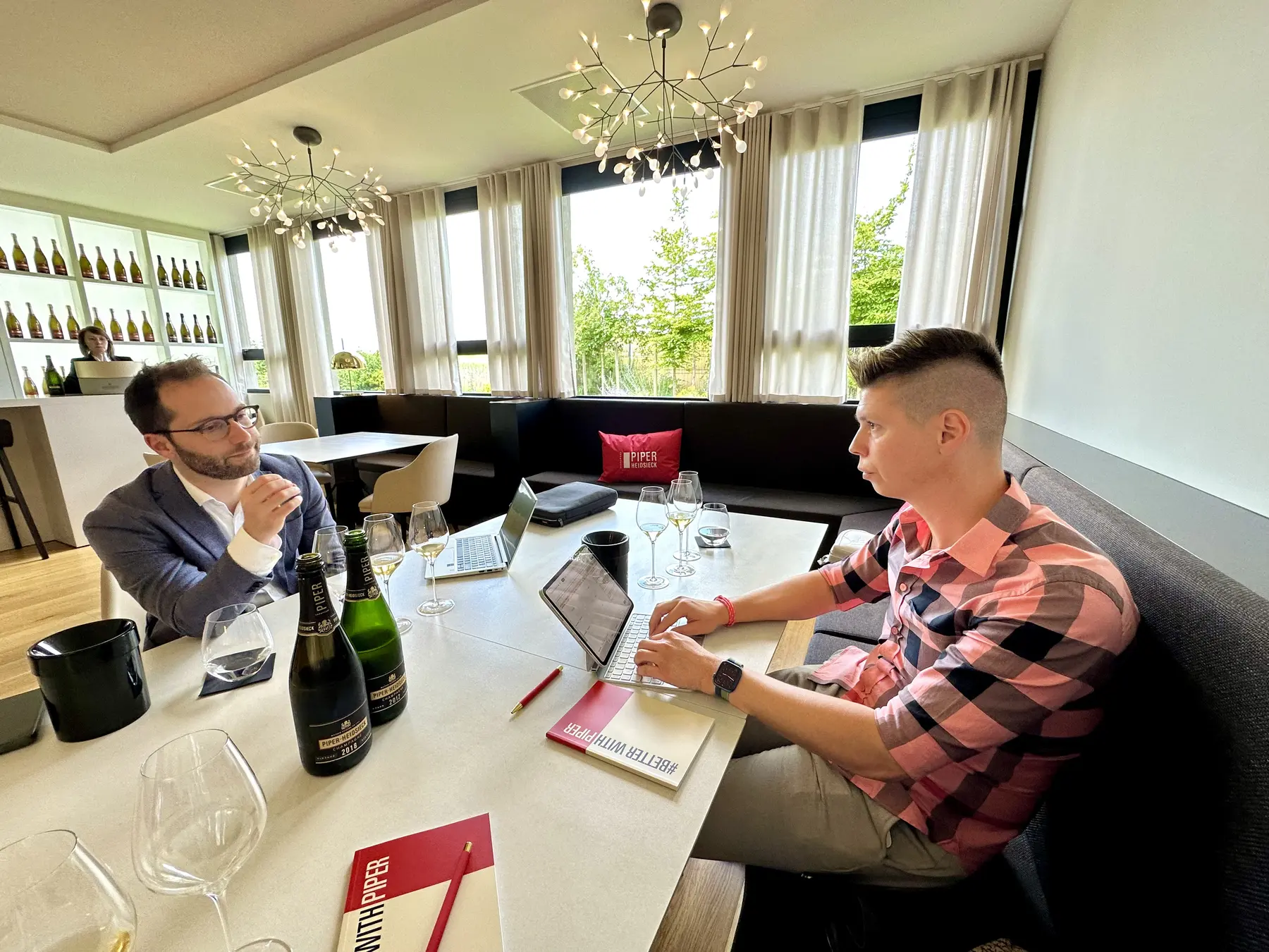 Émilien Boutillat, cellar master, Champagne Piper-Heidsieck, with Mate Hajdu, 2024
