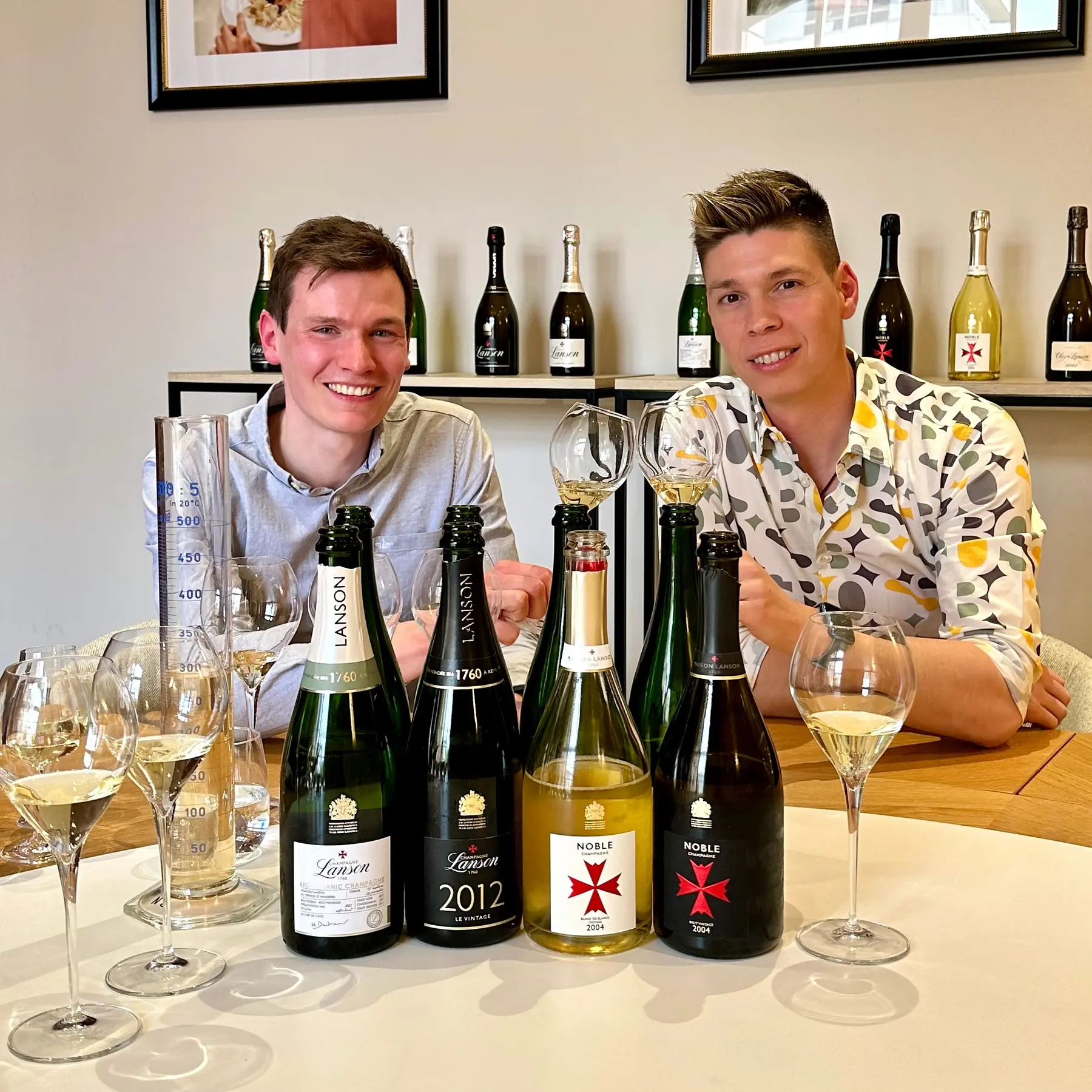 Guillaume Duval, winemaker, Champagne Lanson, with Mate Hajdu, 2023