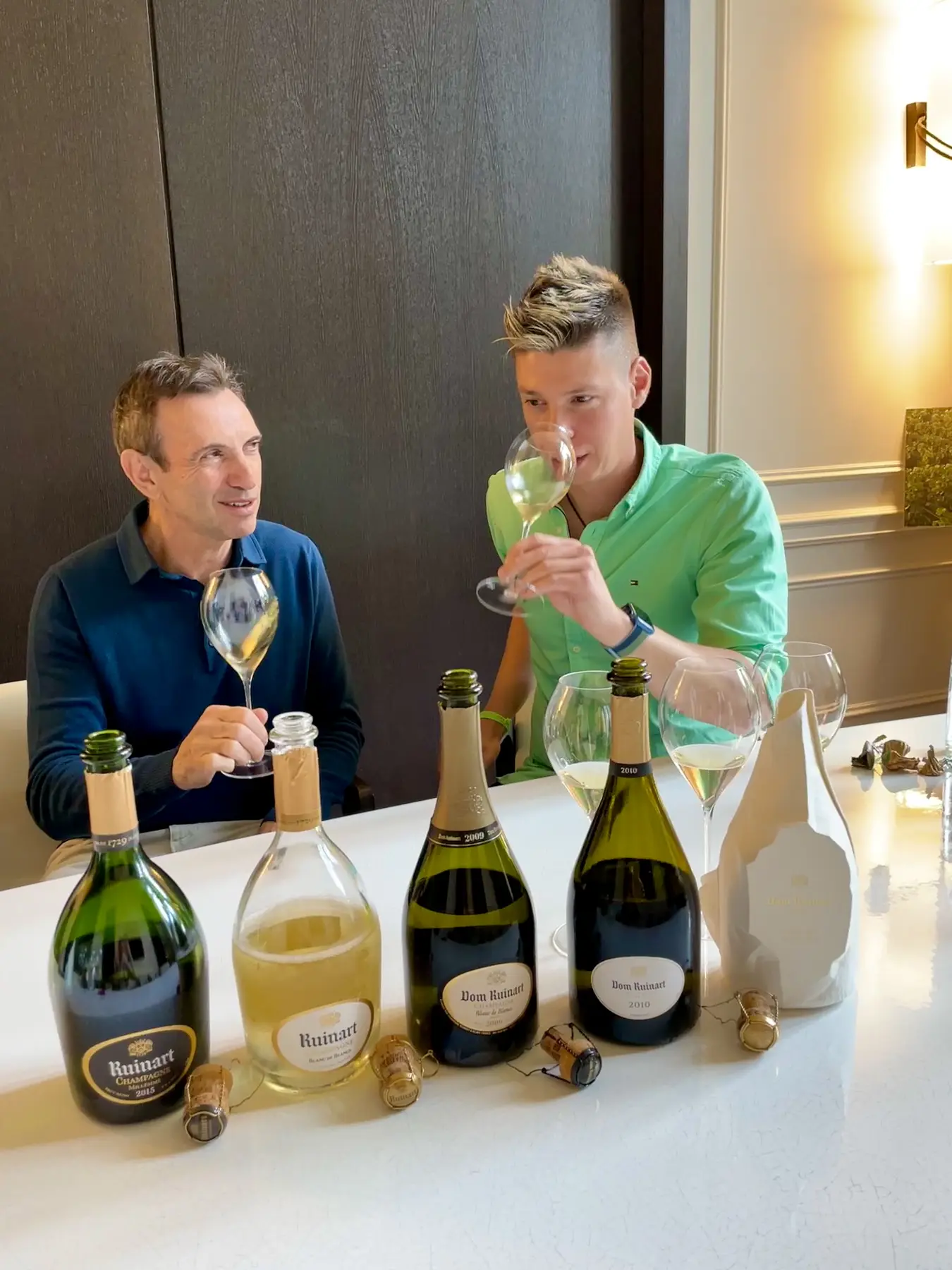 Frédéric Panaïotis, cellar master, Champagne Ruinart, with Mate Hajdu, 2022