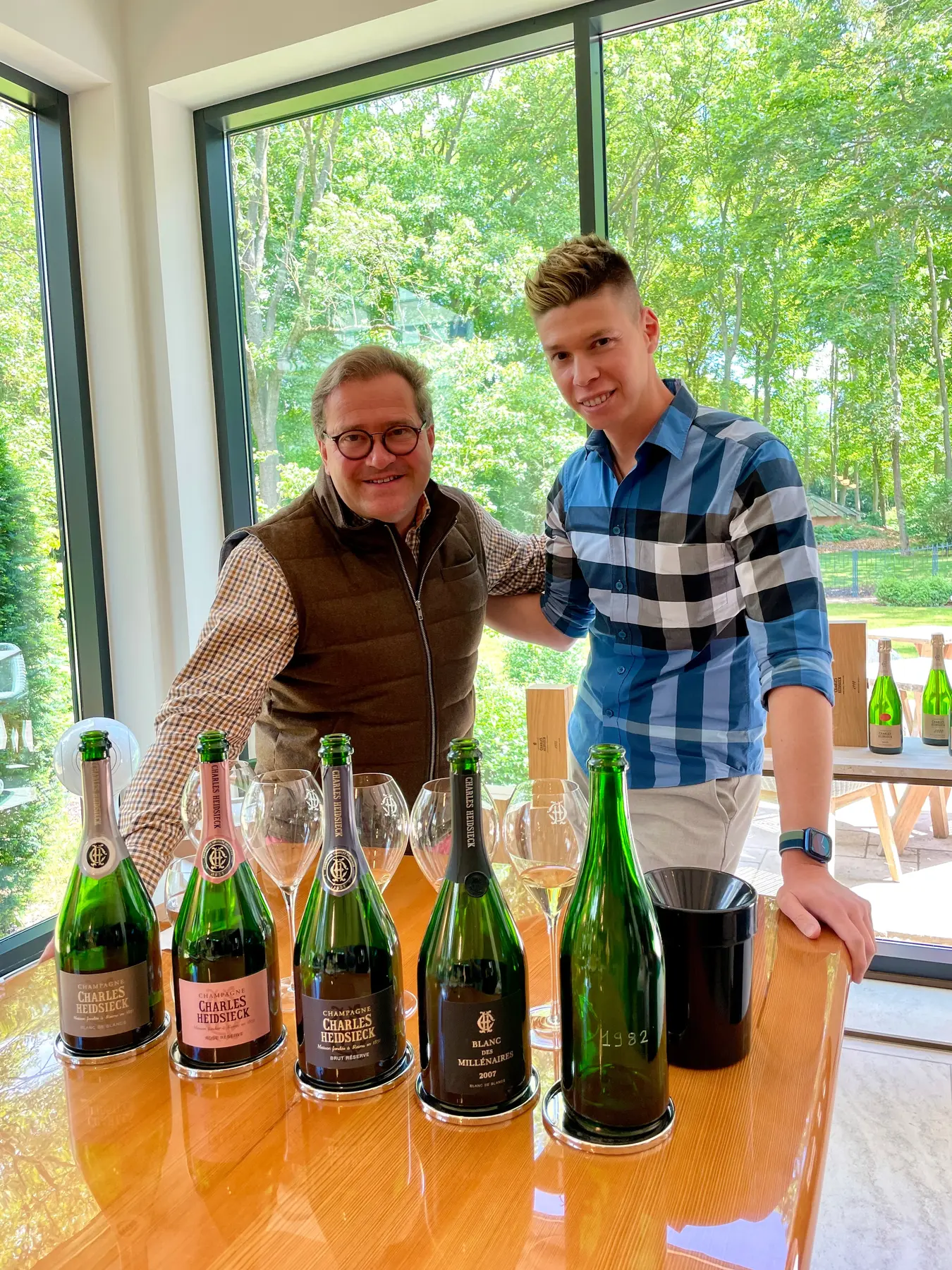 Cyril Brun, cellar master, Champagne Charles Heidsieck, with Mate Hajdu, 2022