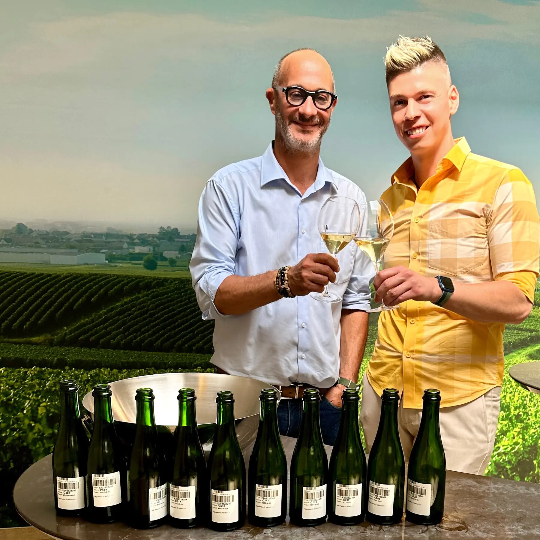 Didier Mariotti, cellar master, Champagne Veuve Clicquot, with Mate Hajdu, 2024