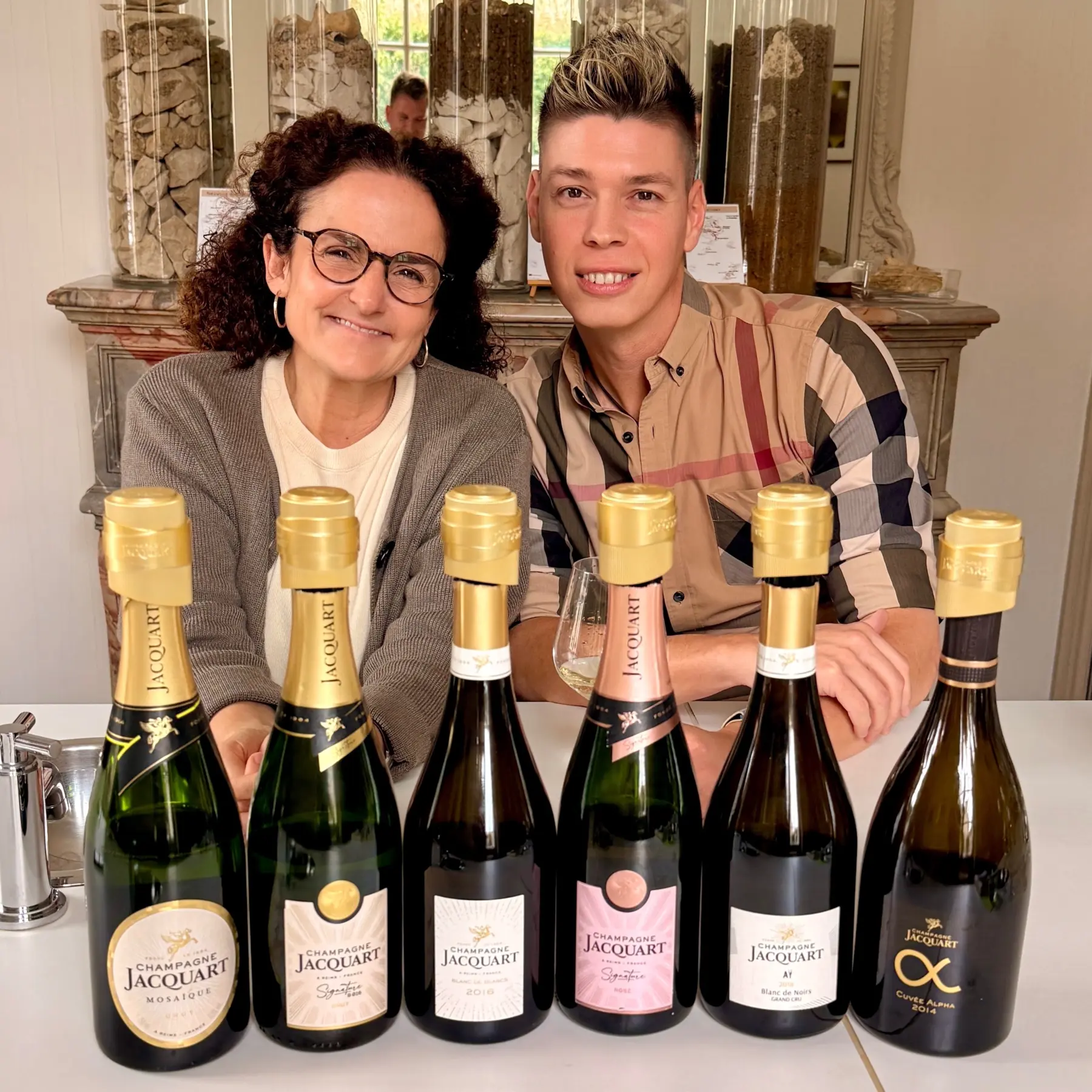 Joëlle Weiss, cellar master, Champagne Jacquart, with Mate Hajdu, 2025