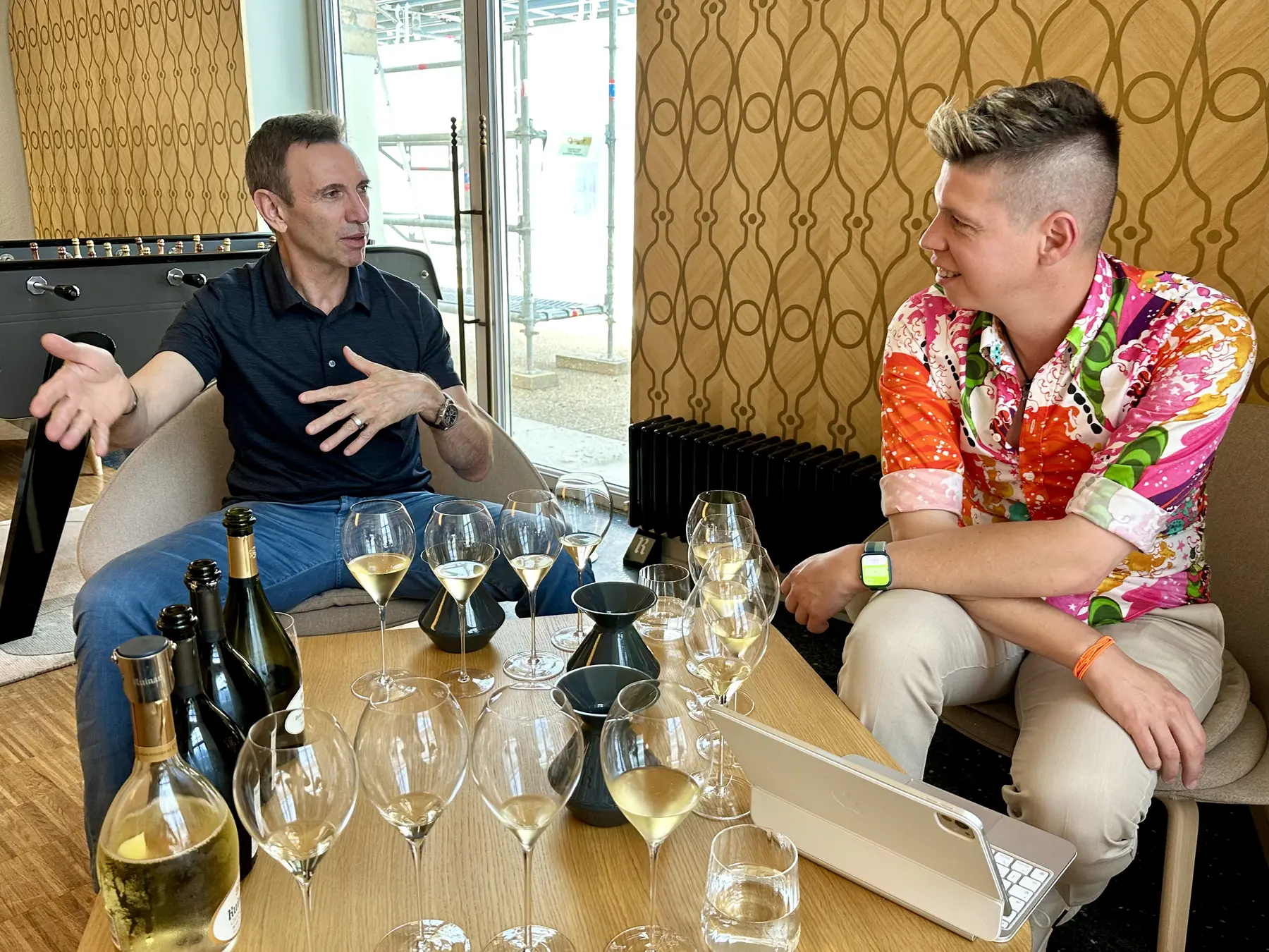 Frédéric Panaïotis, cellar master, Champagne Ruinart, with Mate Hajdu, 2024