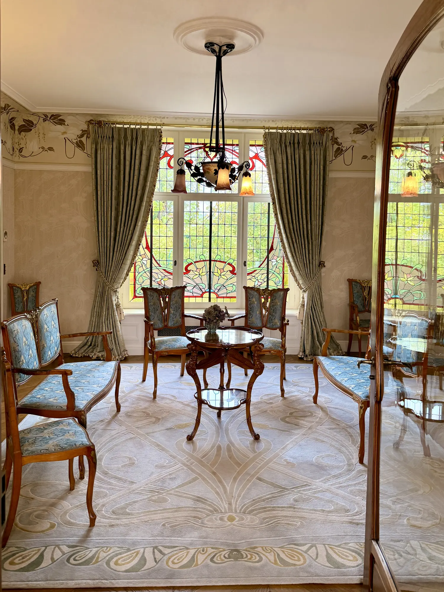 The Art Nouveau interior of Maison Belle Epoque