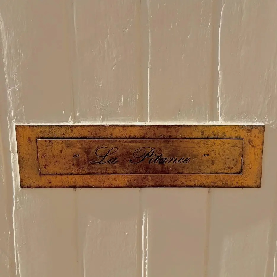 La Présence inscription inside Dom Pérignon’s Hautvillers house