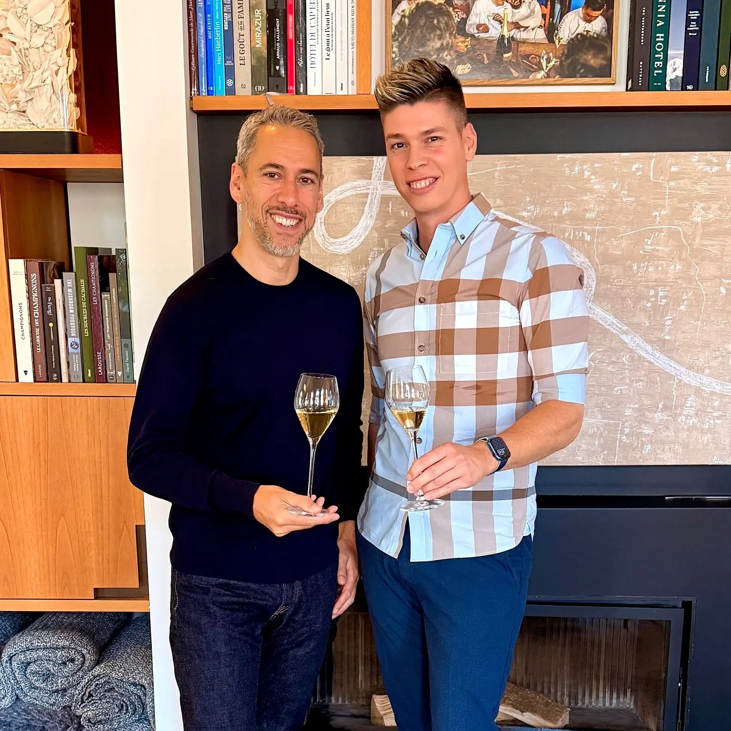 Mate Hajdu and Manuel Reman at the Krug house