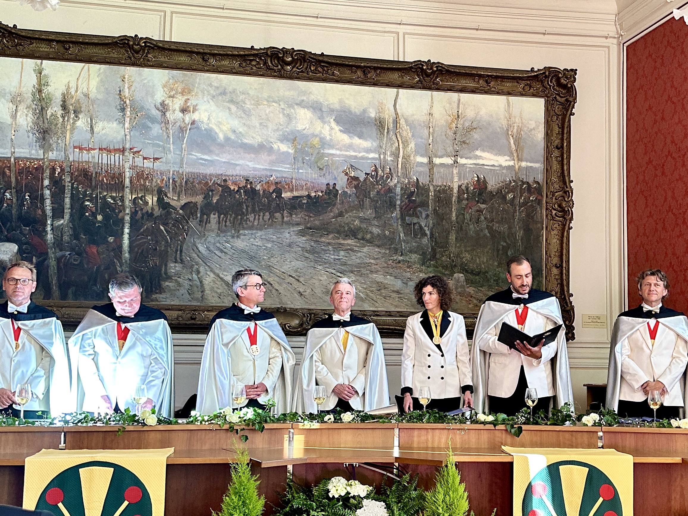 The ceremonial chapter of the Ordre des Coteaux de Champagne
