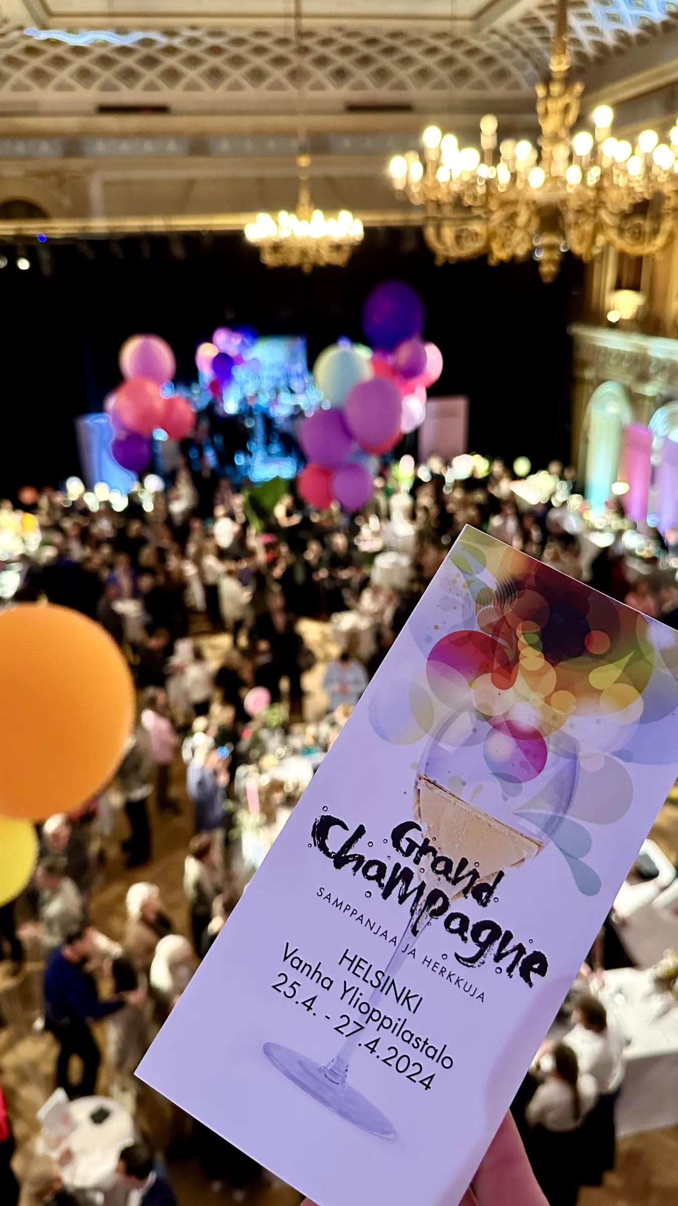 The full event hall at Grand Champagne Helsinki