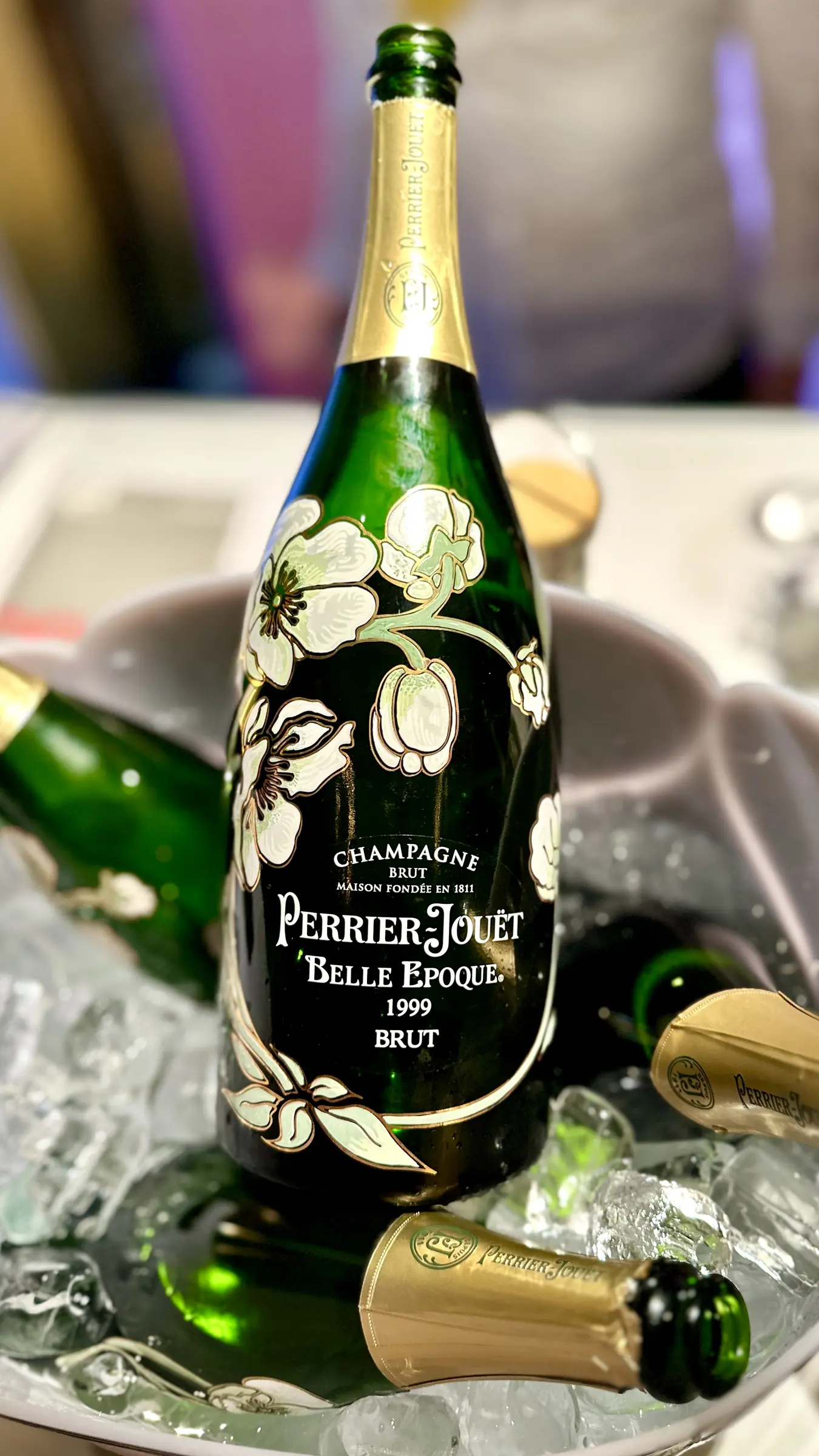 Perrier-Jouët Belle Epoque Champagne during a tasting