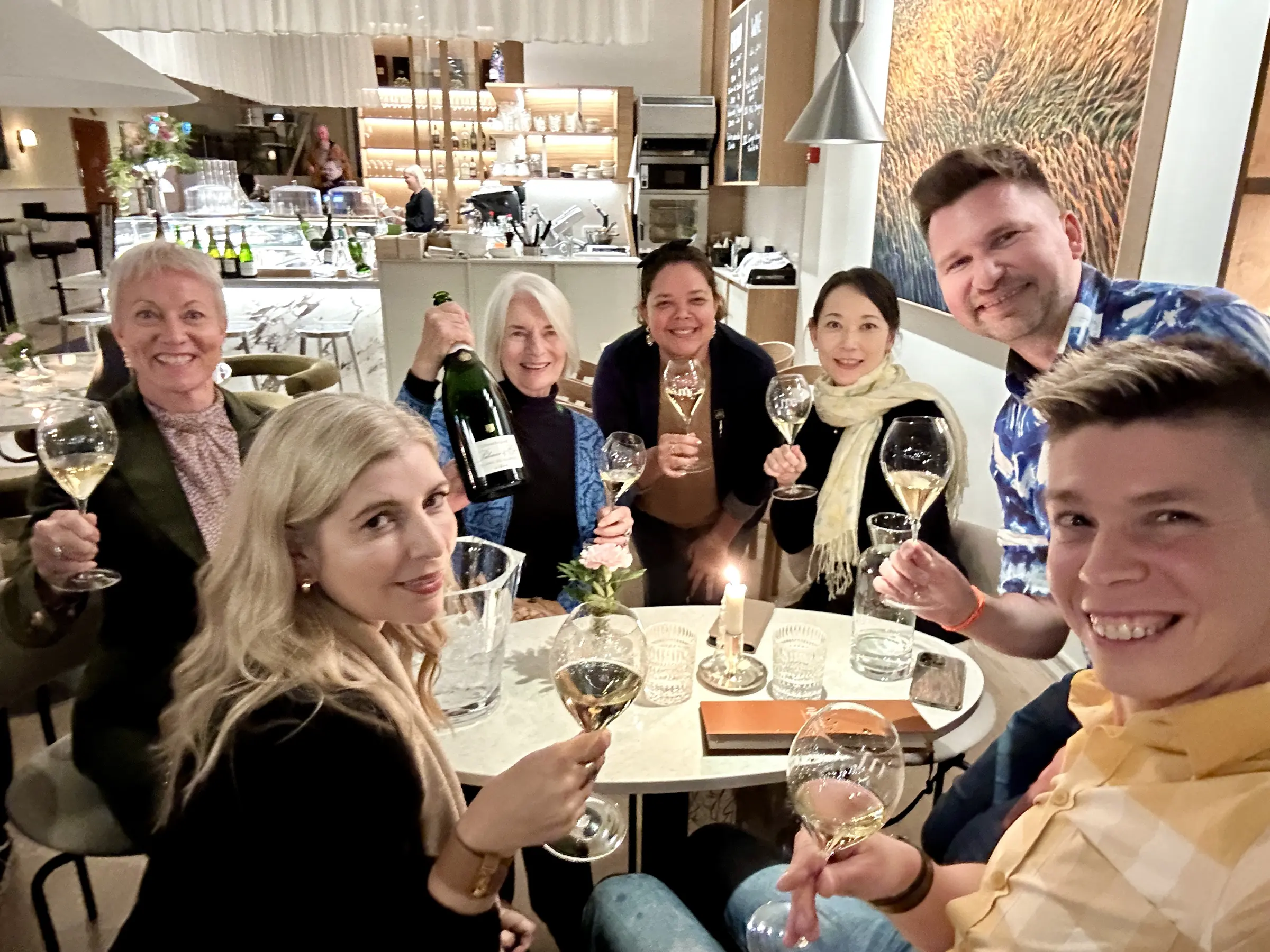 The international Champagne community tasting together in Helsinki